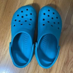 Teal Crocs